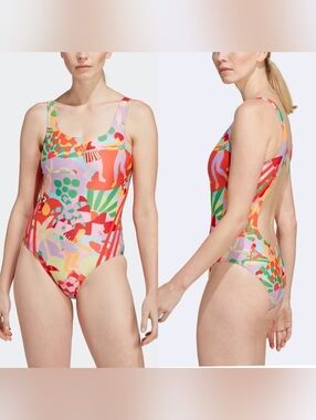 Adidas x FARM Rio Swimsuit One Piece Pearl Citrine HY5564